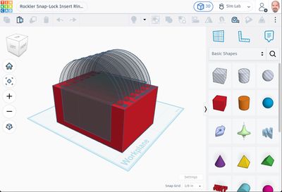 Tinkercad designing ring holder v2