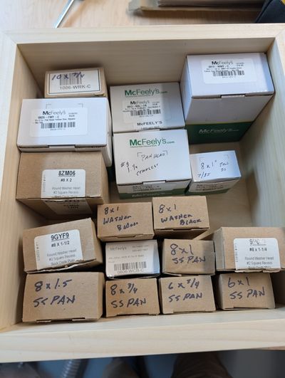 My box of McFeely's screws