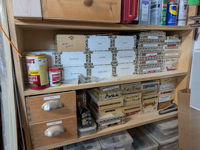 a photo of the updated Cigar Box Storage
