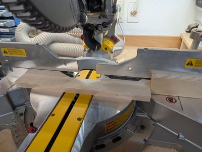 Using a stop block to make consistent cuts