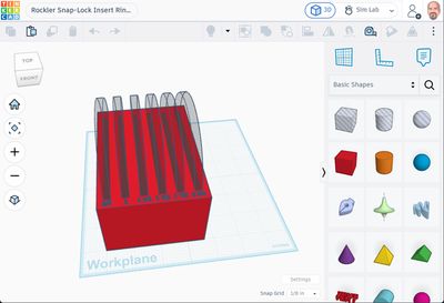 Tinkercad designing ring holder v1