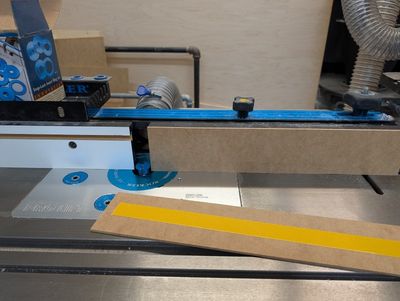 MDF Strip attached to my router table fence