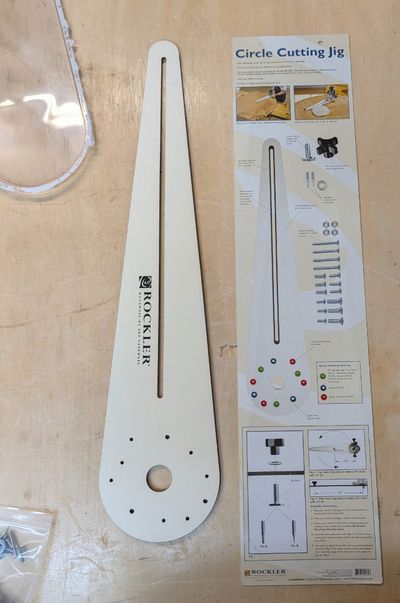 Rockler Circle Cutting Jig right out of the packaging